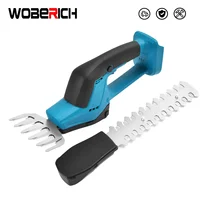 18V Mini Cordless Hedge Cutter Grass Trimmer Grass Shear Shrubber Handheld Trimmer Compatible For BL1830 1840 1850 1860 battery 1