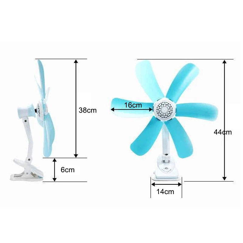 Home Desktop Clip Fan Mini Electric Wall Mounted Office Clamp Cooling Fans Student Dorm Bed Natural Wind Ventilation 220V 6
