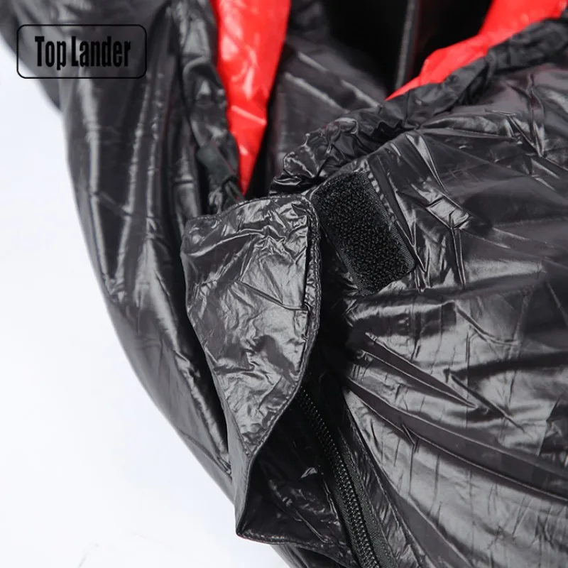 Goose down outdoor camping warm sleeping bag is suitable for -5°C-15°C, equipped with a portable storage bag 5