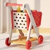Shopping Cart Toy Baby Small Trolley Children Play House Fruit Cut Cut Music Kitchen Supermarket Boy And Girls 2