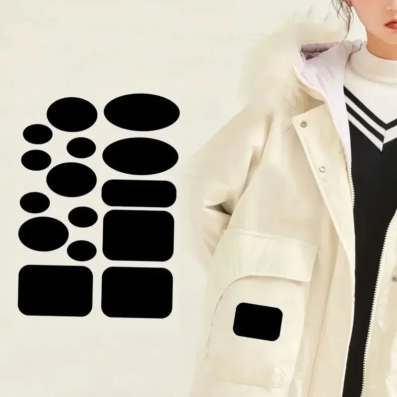 Waterproof Self-Adhesive Patches in Various Shapes Suitable for Repairing Down Jackets Pants and Clothing Washable Clothing