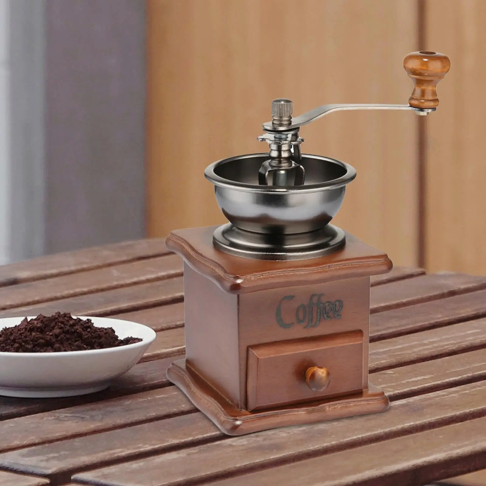 Wooden Hand Grinder coffee Grinder Roller Grain Mill Hand Crank ручная кофемолка circle joy hand coffee grinder красная cj cf17 r