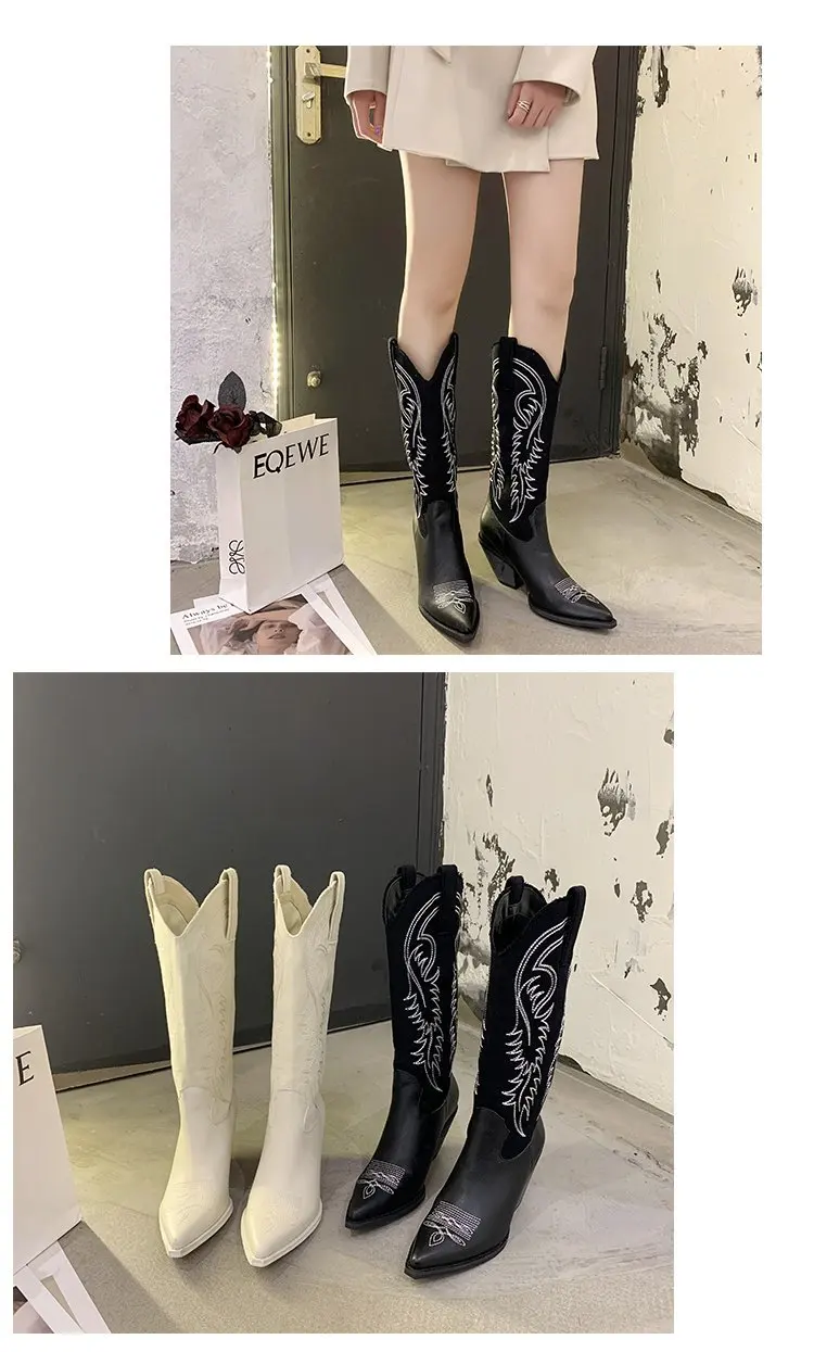Woman Flat Boots Booties Ladies Brand Women's Shoes Winter Footwear Round Toe Sexy Thigh High Heels High Sexy Winter