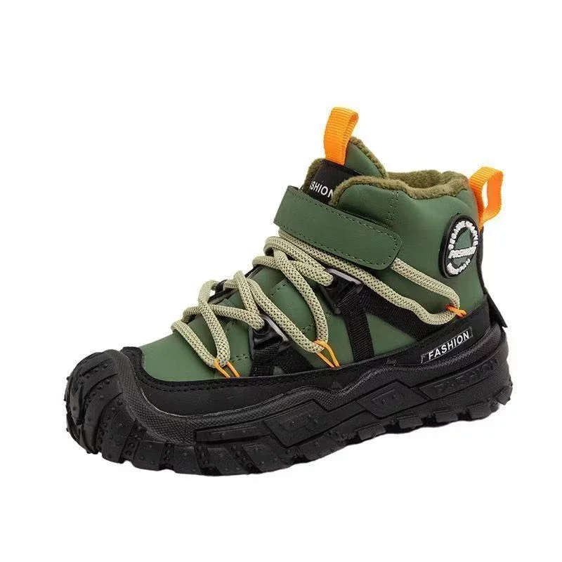 Children Sports Shoes Girls Boys Winter Keep Warm Anti-slippery