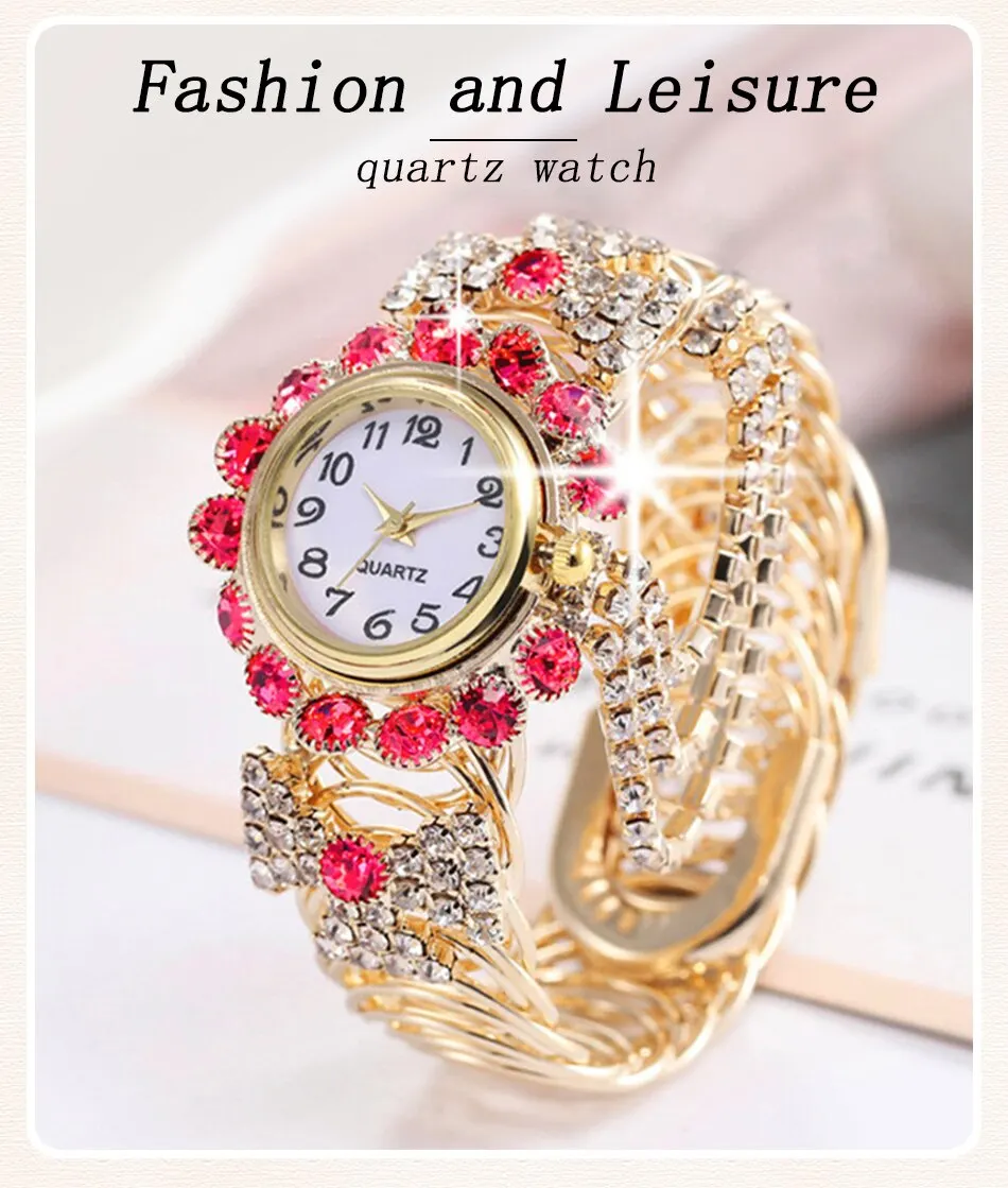 S544b1e932ec643658af052c0b3c373c6V Luxury Women Bracelet Quartz Watches For Women Magnetic Watch Ladies Sports Dress Pink Dial Wrist Watch Clock Relogio Mallzona