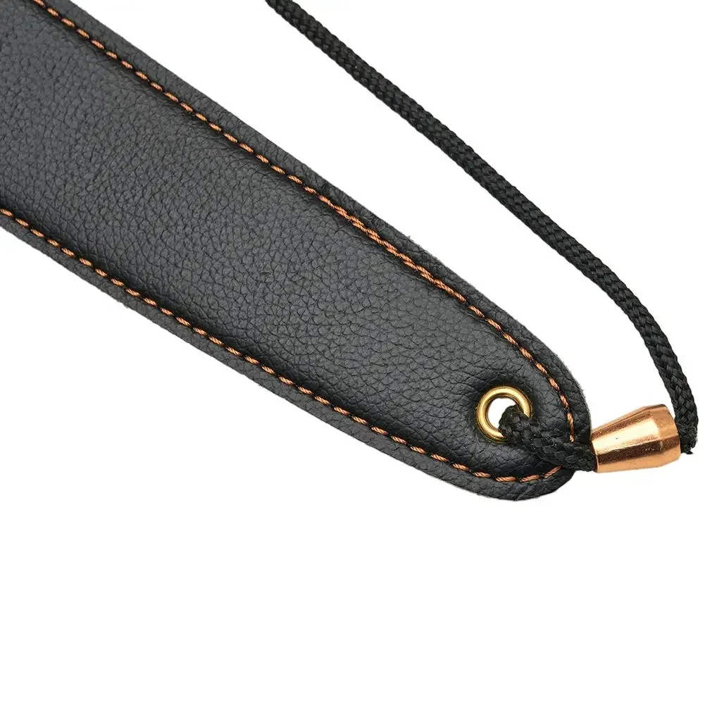 

Parts Saxophone Neck Strap Red Rubber Saxophone White Adjusted Black Blue Brown Gift Metal PU Leather For Bassoon