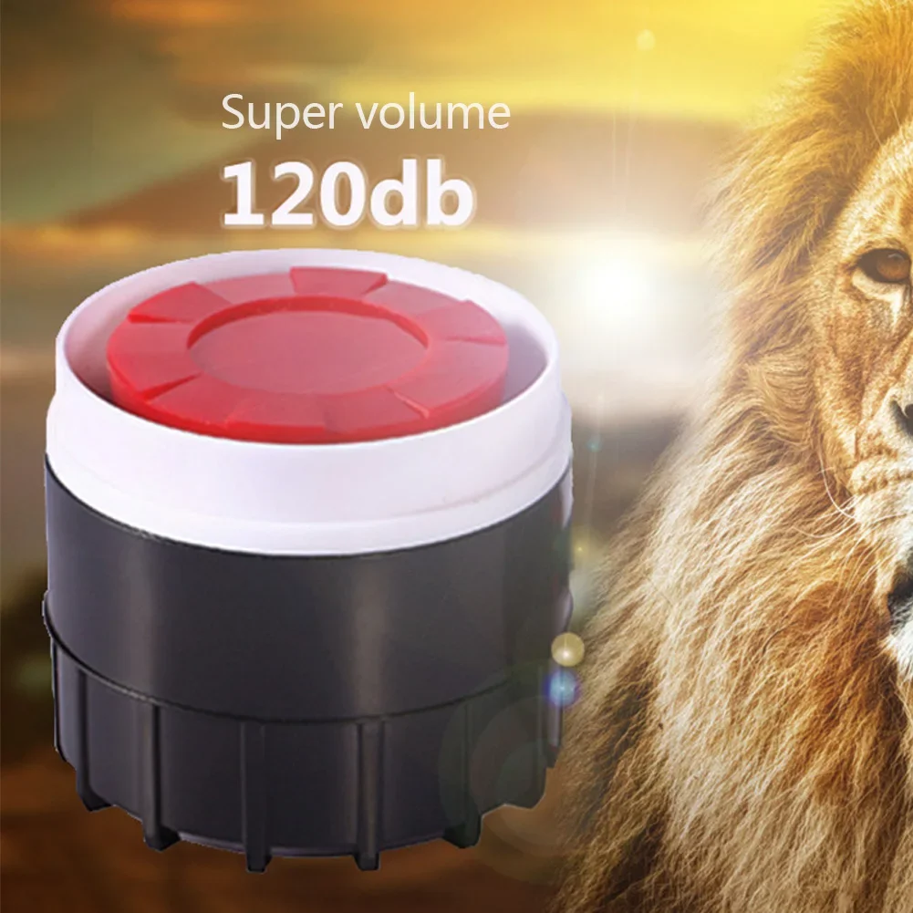 Cicalino Piezoelettrico Allarme 12V 120dB | Altoparlante Continuo Suono Alto Nero+Rosso - Foto 2