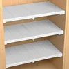 NEW Adjustable Closet Organizer Kitchen Storage Shelves Space Saving Wardrobe Wall Mounted Rack Home Appliance Cabinet Holder1pc 1