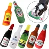 Interactive Dog Toys Champagne Wine Bottle Shape Pet Toy Plush Filled Vodka Toy Squeaky Bite-Resistant Pet Supplies Whisky 2