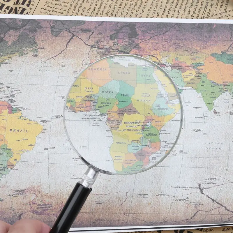 

co530 Portable Magnifier Eye Glass Handheld Magnifier Plastic Handle Glass
