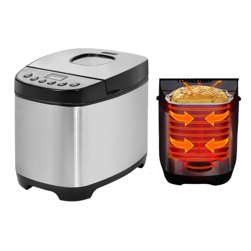 Fully Automatic Bread Maker Machine – 1.5/2.0 lb Loaves, Adjustable Crust Control, Home Baking 1