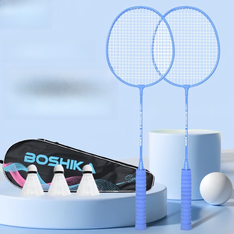 Badminton Racket Adult Double Racket Set High Color Macaroon Color Foam Handle Badminton Racket