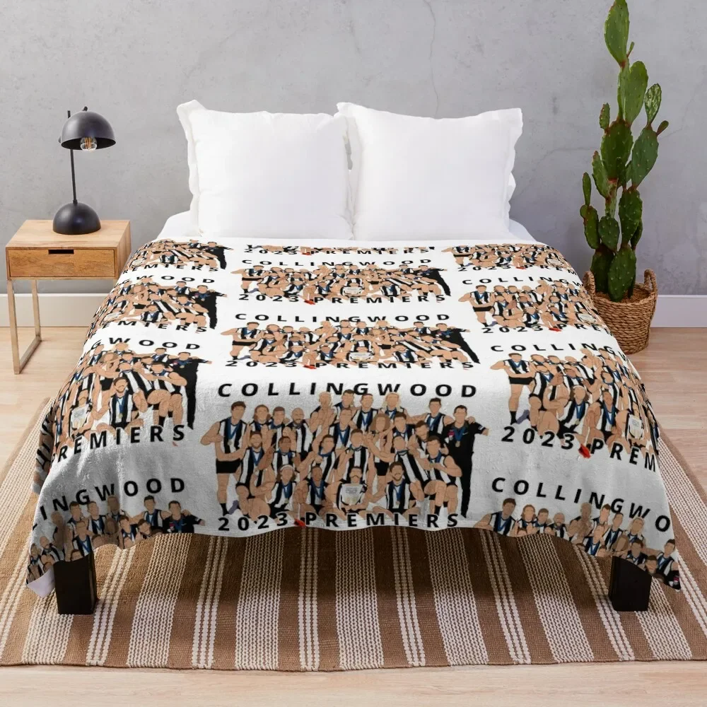 

Collingwood Premiers Throw Blanket Tourist Picnic Retros christmas gifts Blankets