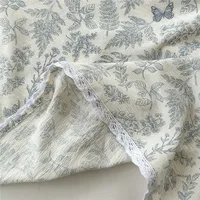 Drap plat doux imprimé, linge de lit doux pour la peau, drap de Style dentelle pour la maison, sábanas para cama (taie d'oreiller nécessaire de commande) 6