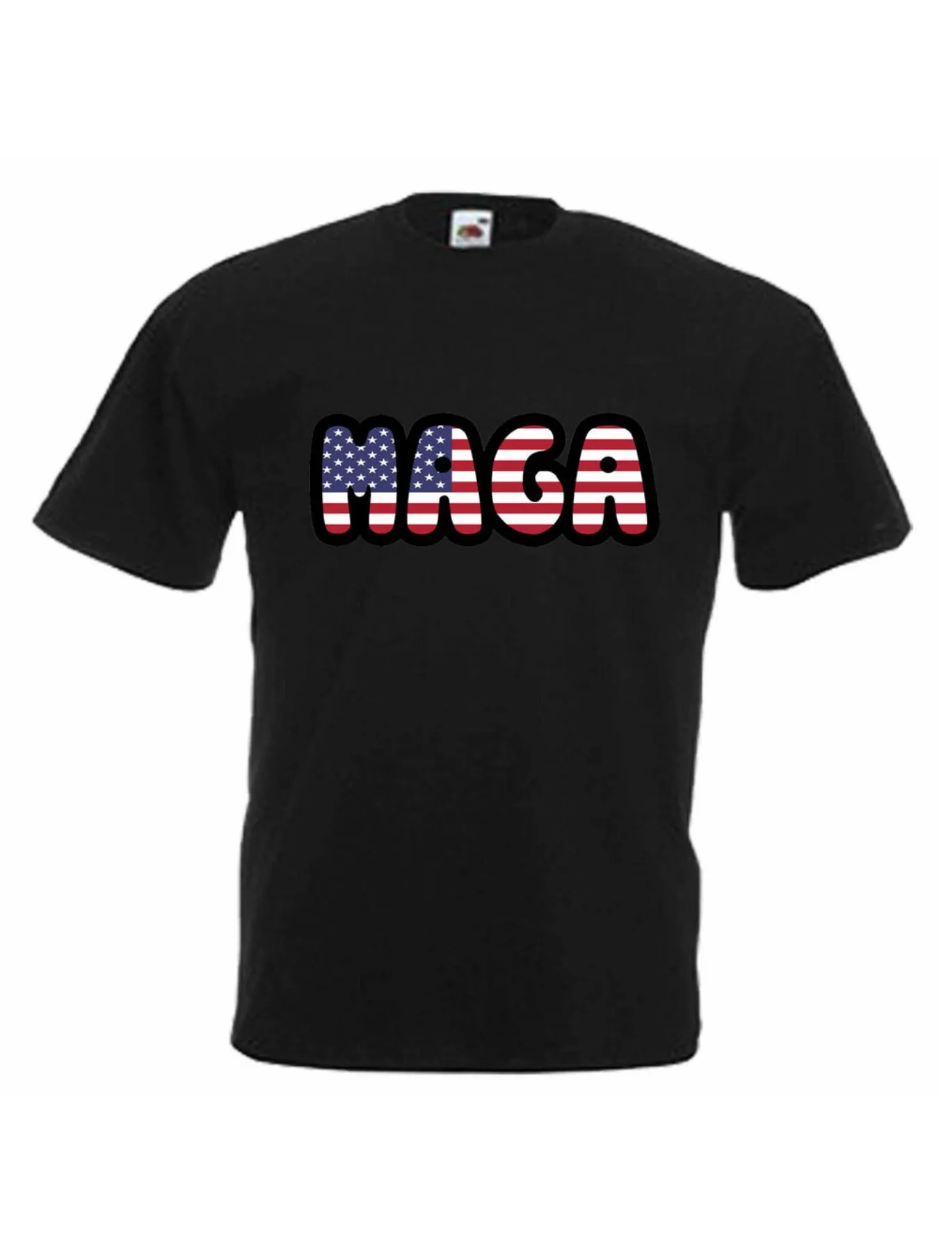 

Make America Great Again Trump USA Text Flag Adults Unisex Mens T Shirt