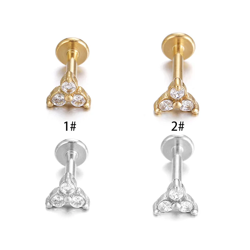 

Серьги-гвоздики из серебра 925 пробы, с тремя зажимами, 6-8 мм, 16 г