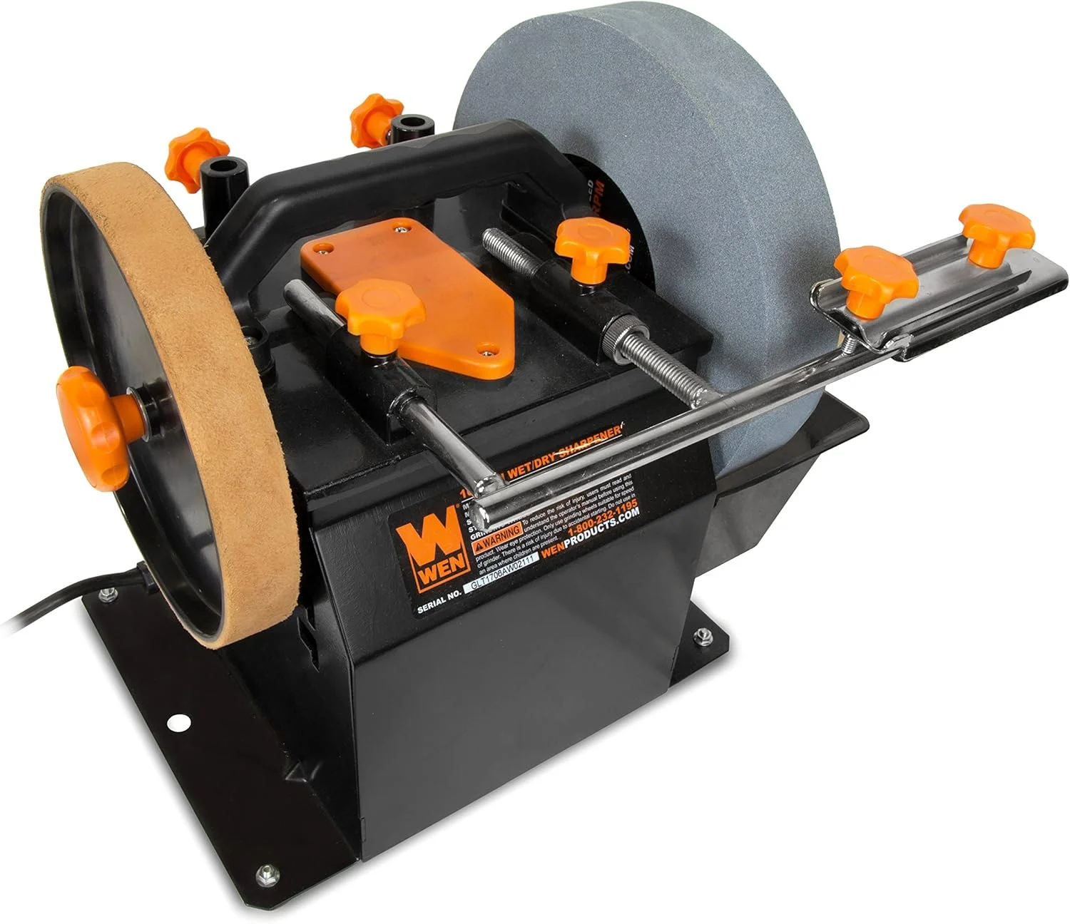 BG4286 3-Amp 8-Inch Slow Speed Bench Grinder, Orange,black