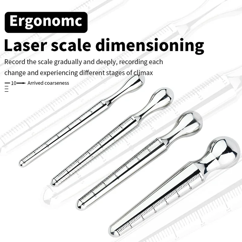 FRRK Smooth Horse Eye Stick Multifunction Stainless Steel Penis Plug Uretral Dilators Sounding Rod Catheter Adult Penis Sex Toys For Man
