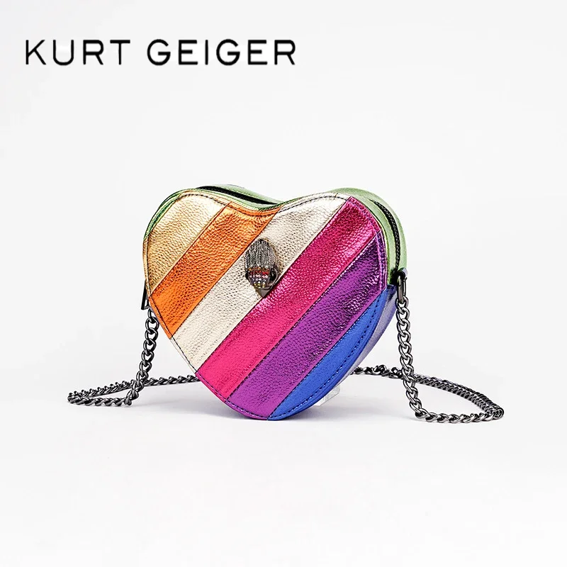 

Сумка на плечо Курта Гейгера, дизайнерская контрастная Радужная Женская сумочка кросс-боди в британском стиле