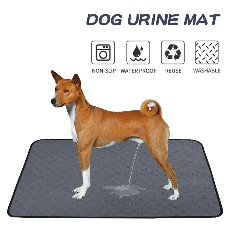 Dog Pee Pad Reusable Washable Waterproof Absorbent Pet Mat Puppy Training  Pad Car Seat Cover Dog Supplies Лежанка Для Собак