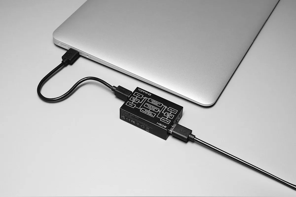 TOPPING HS02 USB 2.0 Hochleistungs-Audiosolator mit USB-B und Typ-C-Eingang, hoher Geschwindigkeit und sehr kompatibel – Detail 13