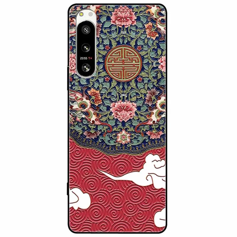 Cute 3D Embossed Relief Soft Silicone Back Cover with Cartoon Design