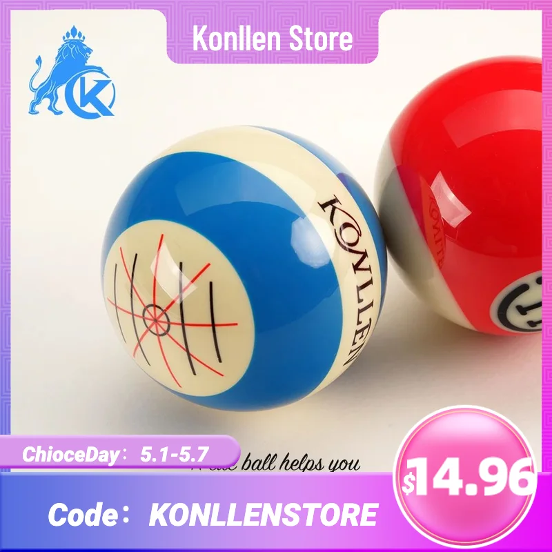 KONLLEN 당구 큐볼 연습 훈련 유물 교체, 테이블 볼 연습 스누커 액세서리, 2-1/4, 2-1/16 인치 