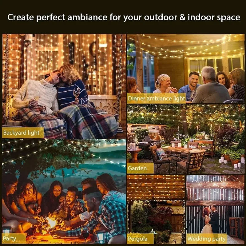 LED String Lights 1PC LED Small Lights Christmas Bouquet Decor Atmosphere Copper Wire Color Lights Battery Box Strip