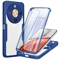 Premium Flip Wallet Phone Case with Magnetic Closure, Card Holder, and Shockproof TPU Protection - Honor Magic 8 Lite (Blue)