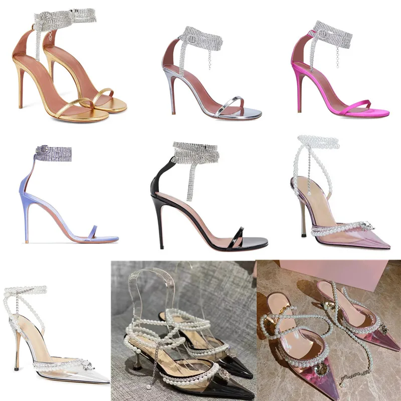 Street Style Mule Women Fashion PVC Transparent Elegant Pointed Toe Party Prom Shoes Low Heel Pumps main image 1