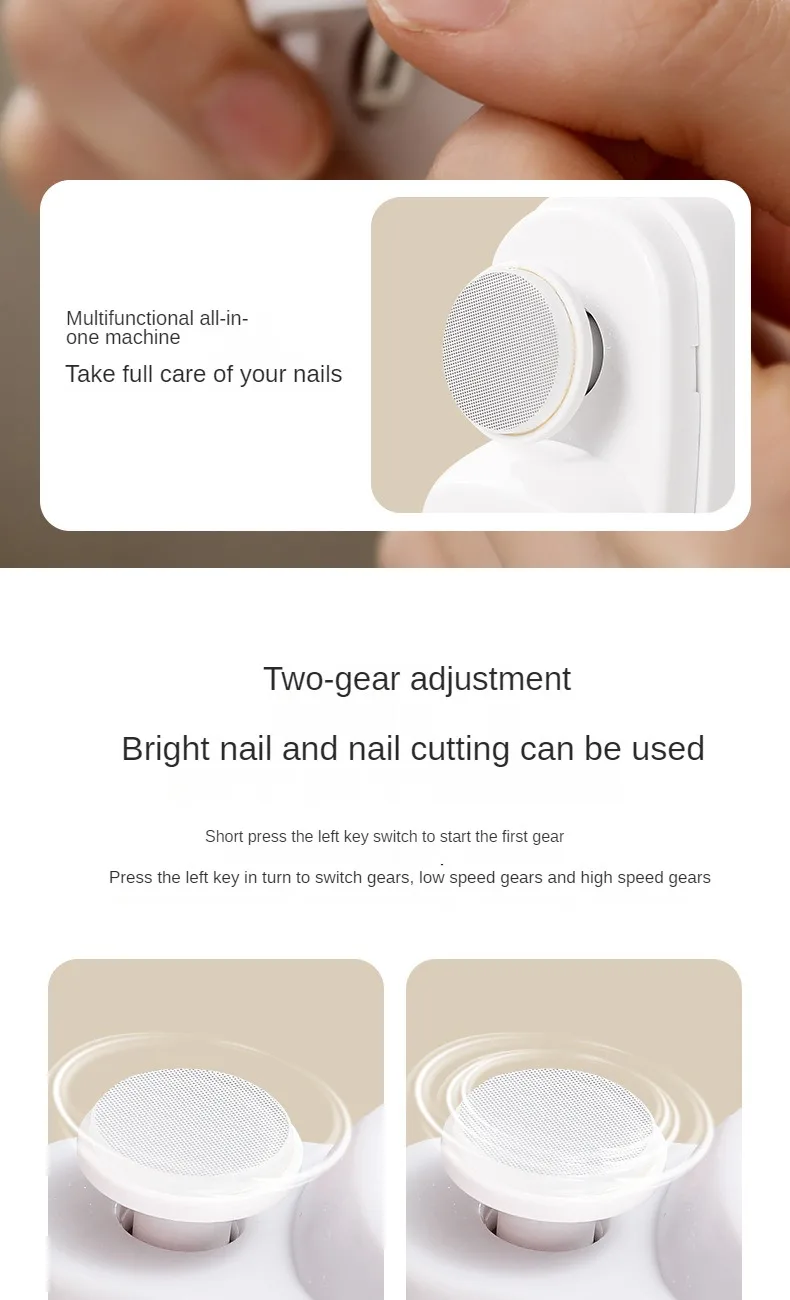 Automatic Nail Care Kit for Manicure and Pedicure