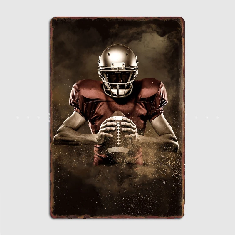 Airforce Fighter Pilot Helmet Metal Tin Sign Truck Indoor E Outdoor Home Bar Coffee Kitchen Wall Decoration