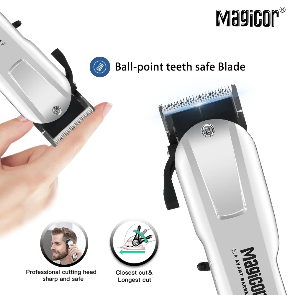 Professional Electric Hair Clipper UBS Rechargeable Cordless Beard Trimmer Men Powerful Electric Hair Clipper Trimming Tool