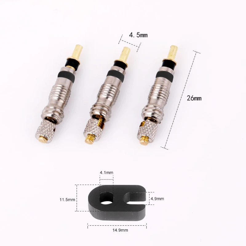 Bicycle Valve Core Bicycle Presta Valve Core Brass CNC 2/6/12PC for MTB Road Bike