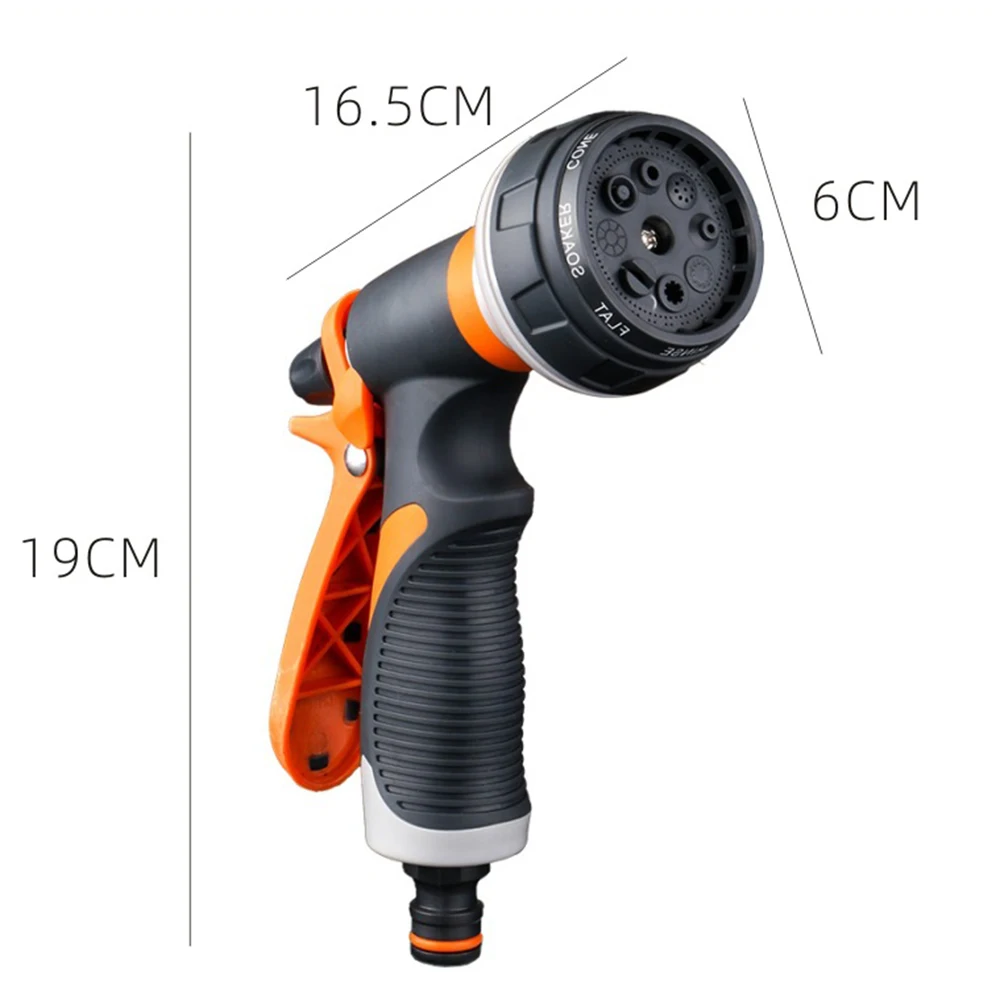 Watering Gun Garden 8 Modes High Pressure Sprayer Adjustable Irrigation Watering Nozzle for Plant Lawn Yard Watering Sprinkler images - 6