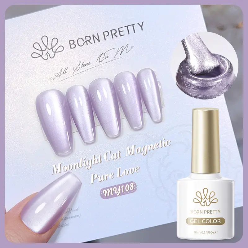 BORN PRETTY 10ml Water Light Cat Magnetic Gel Nail Polish Vernis Semi Permanent Soak Off Crystal Gel Polish For Nails Manicure - Image 27