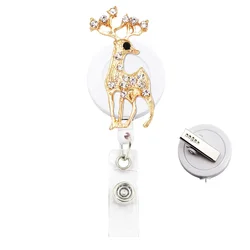 Nurse Badge Reels Retractable Hospital Office Carrete Retractil Bus Card Holder Yoyo Retractable Credential Holder