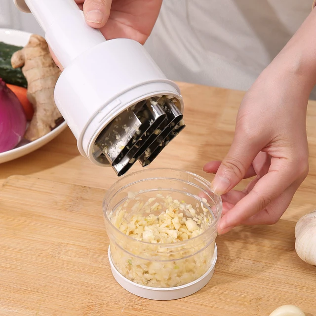 Manual Pressing Multi-function Onion And Garlic Crusher And Food Cutte