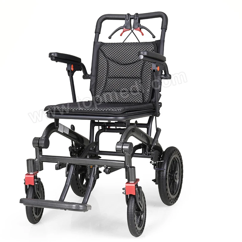 Aluminum Wheelchair Manual Lightweight Folding Type Wheelchair for Travel