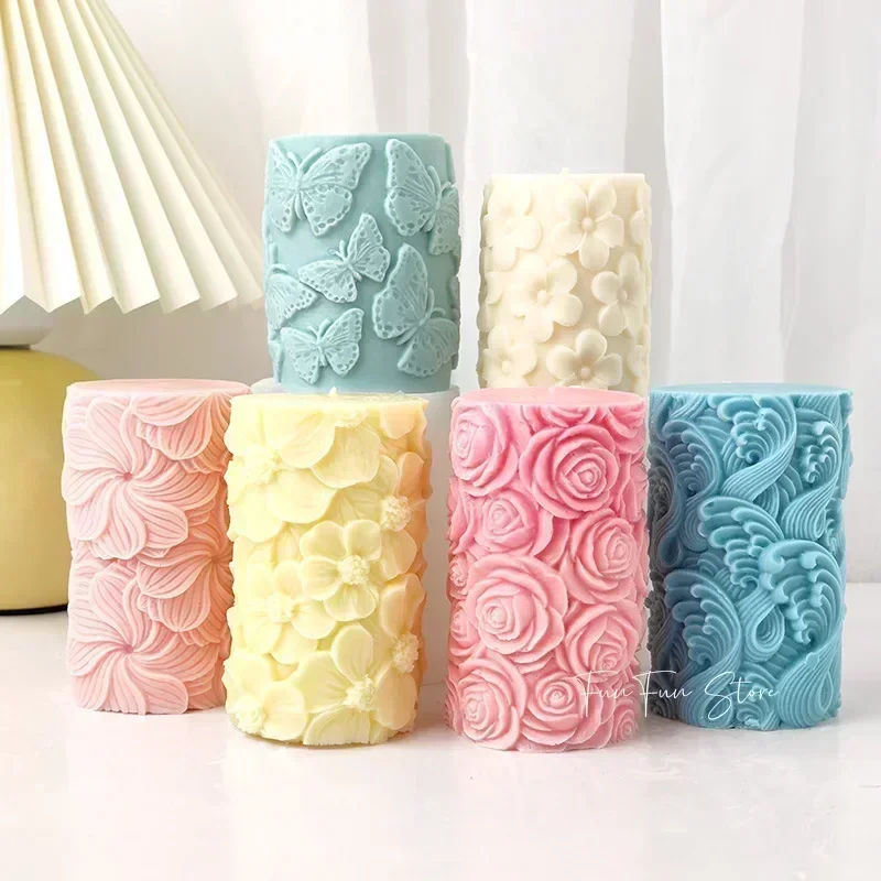Grainrain Stampo In Silicone Per Sapone Fai Da Te, Forma Di Fiore, Dimensioni 7,6x4,8x2,6 Cm, Per Sapone, Candele E Resina - 2