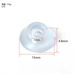 Silicone Non - Slip Furniture Leg Covers - Wear - Resistant Silent Floor Protector Pads - 50pcs (15mm)