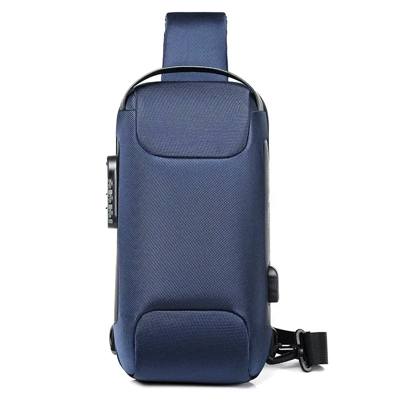 Oxford Fabric Men Backpack with USB Charge Port for Travel