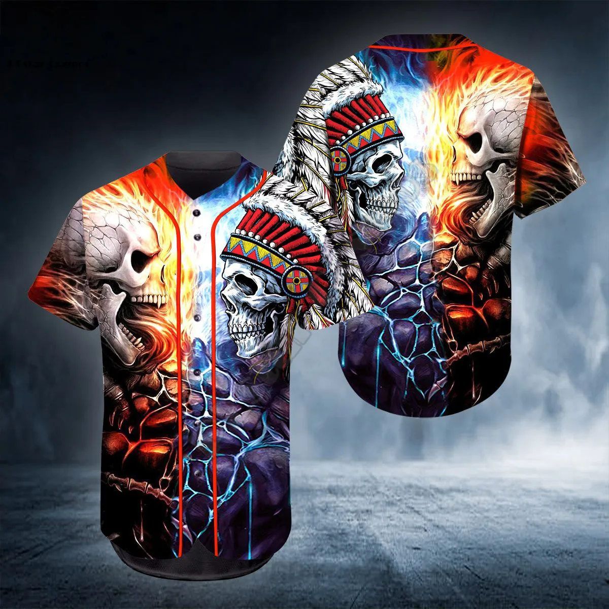 PLstar Cosmos Baseball Jersey Shirt Pray Couple Skull 3D All Over Printed Baseball Jersey Us Size Love Skull Gift hip hop Tops