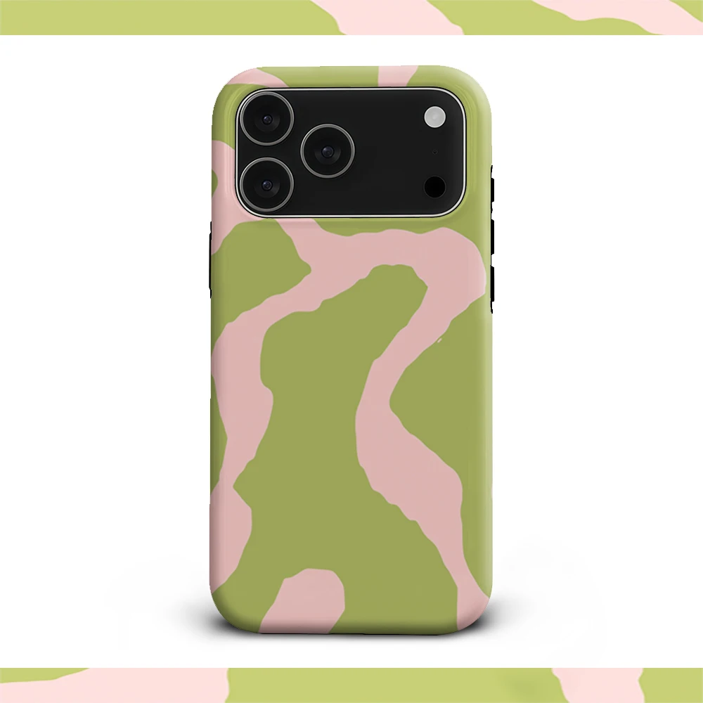 Luxury Double-Layer Phone Case with Botanical Whimsy Design
