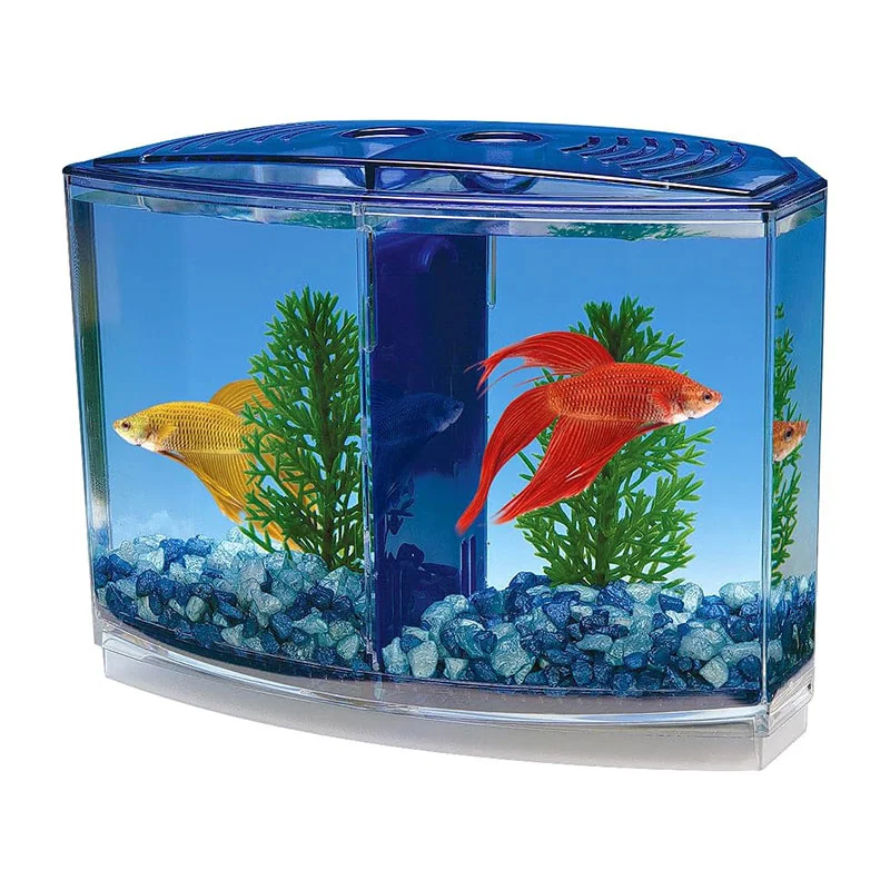 Large Double Compartment Fighting Fish Box Eco Rumble Fish Aquarium Mini Aquarium Plastic Isolation Box Breeding