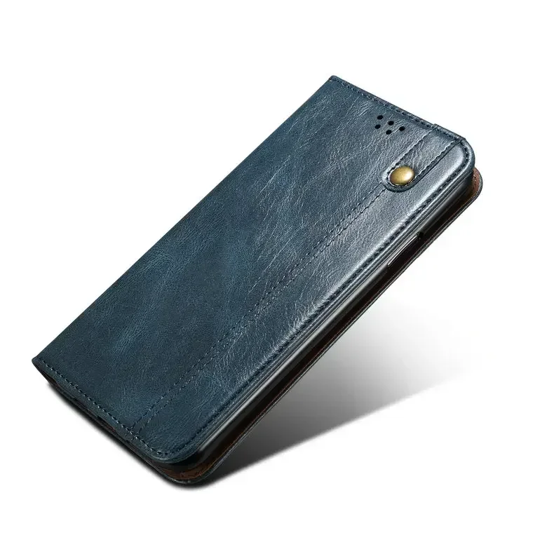 Luxury Magnetic Leather Flip Case - Premium Book-Style Cover