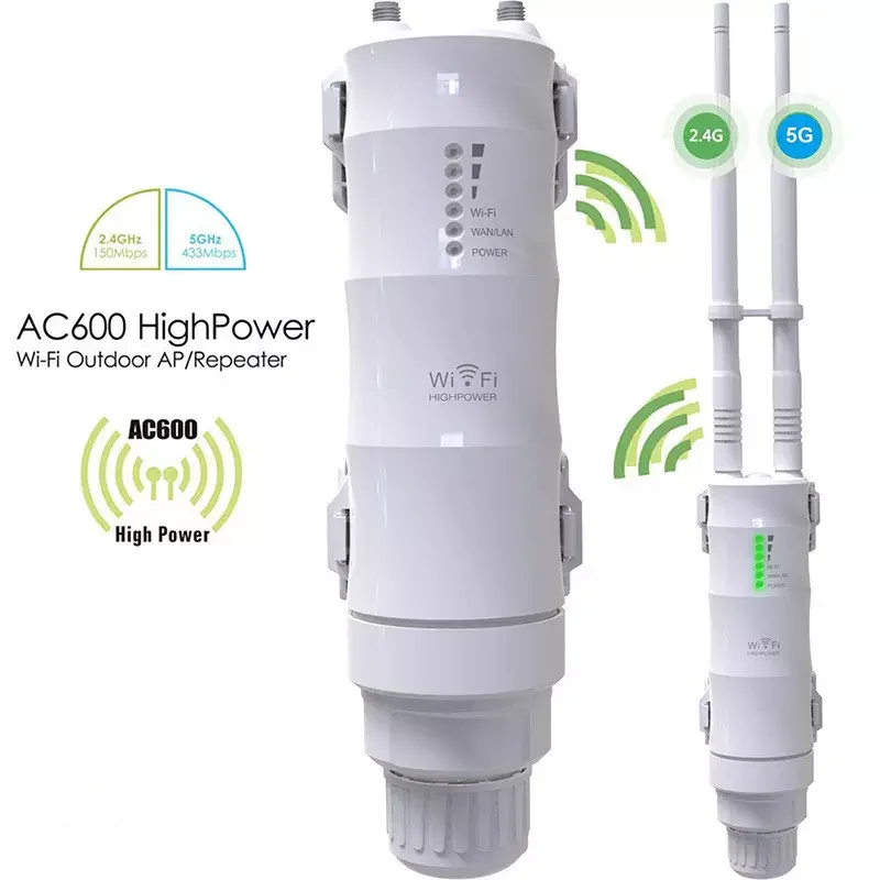 Wifi Mesh 600Mbps 1200Mbps Ripetitore Wifi Access Point 200M Outdoor Wireless Bridge Cpe Impermeabile A Lungo Raggio Wifi Extender