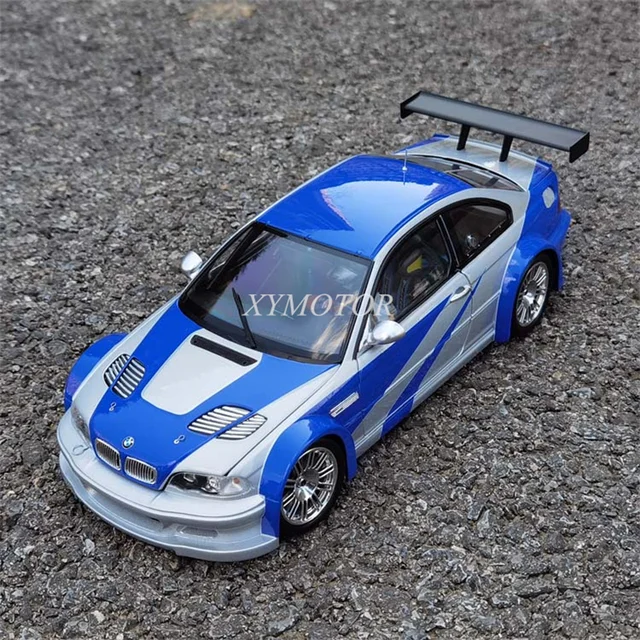 Dcn 1/18 For Bmw M3 Gtr E46 Diecast Need For Speed Model Car Display  Blue/Silver Toys Hobby Gifts Collection Ornaments -  Railed/Motor/Cars/Bicycles - Aliexpress