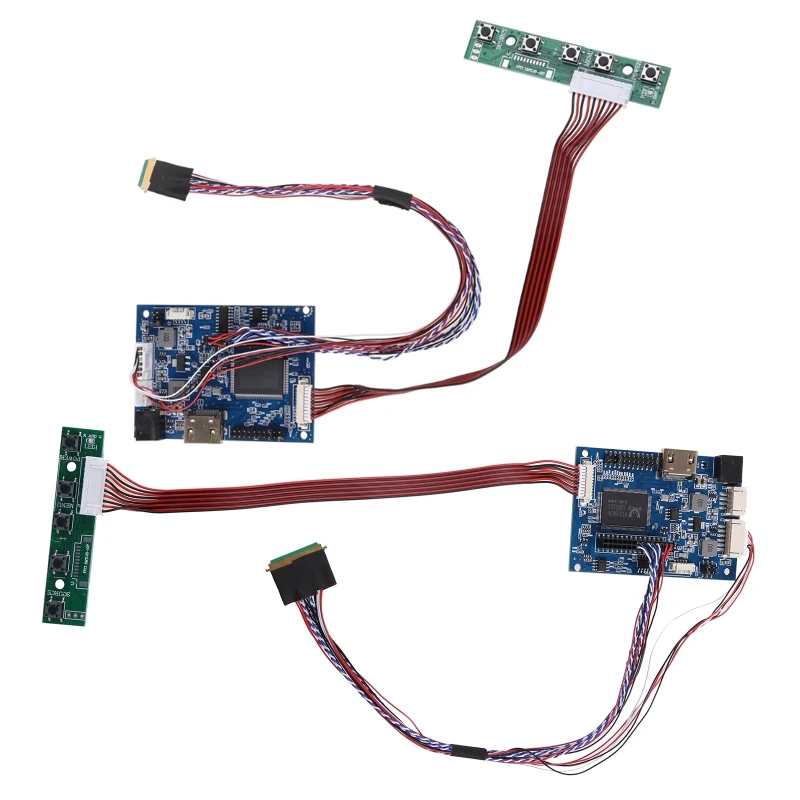 라스베리 파이 3 LP156WH2 TLA1 TLE1 1366x768 용 HDMI LVDS 컨트롤러 보드 신호 인터페이스 용 40 핀 Lvds 케이블 키트