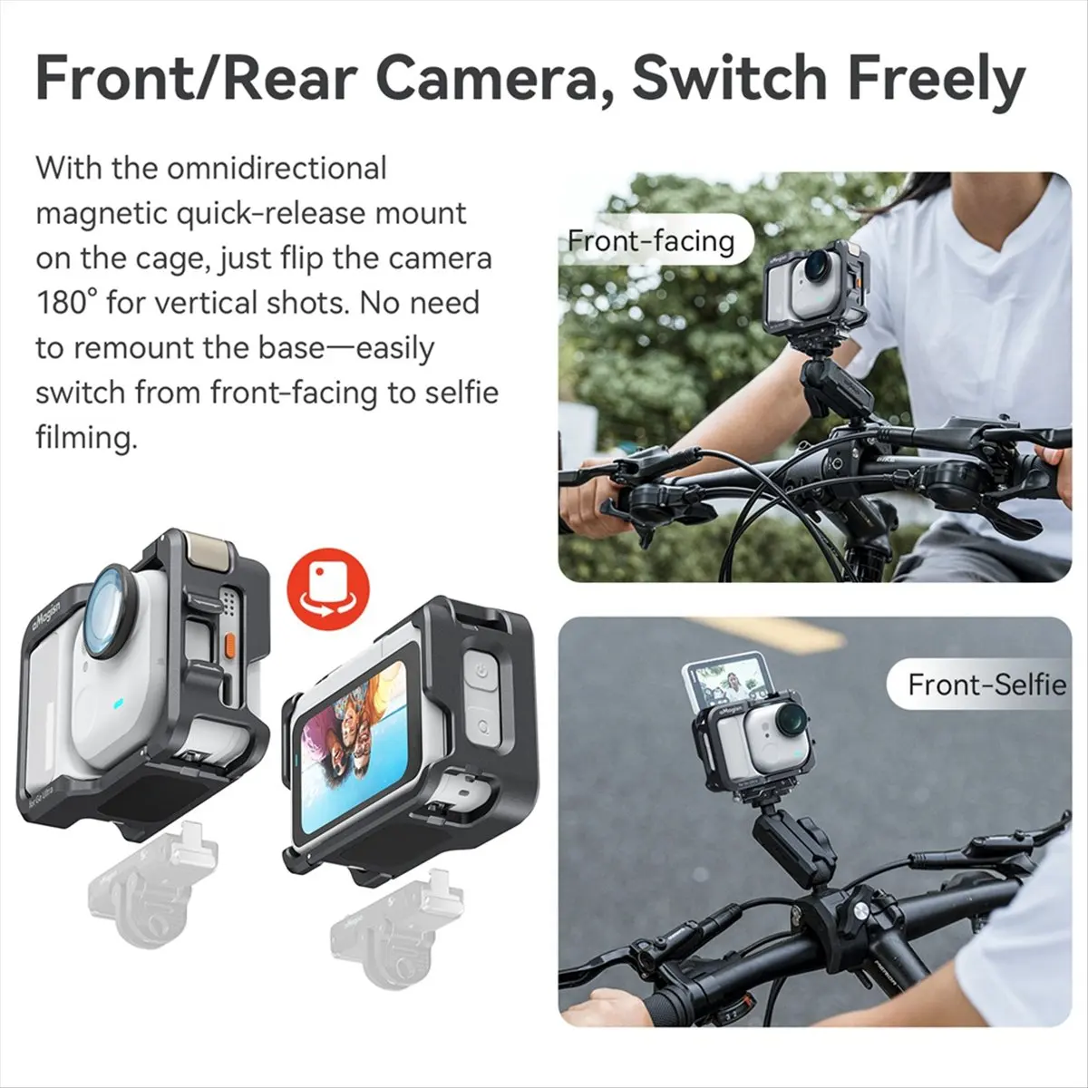 Insta360 GO Ultra용 N05R AMAGISN 메탈 래빗 케이지 확장 프..